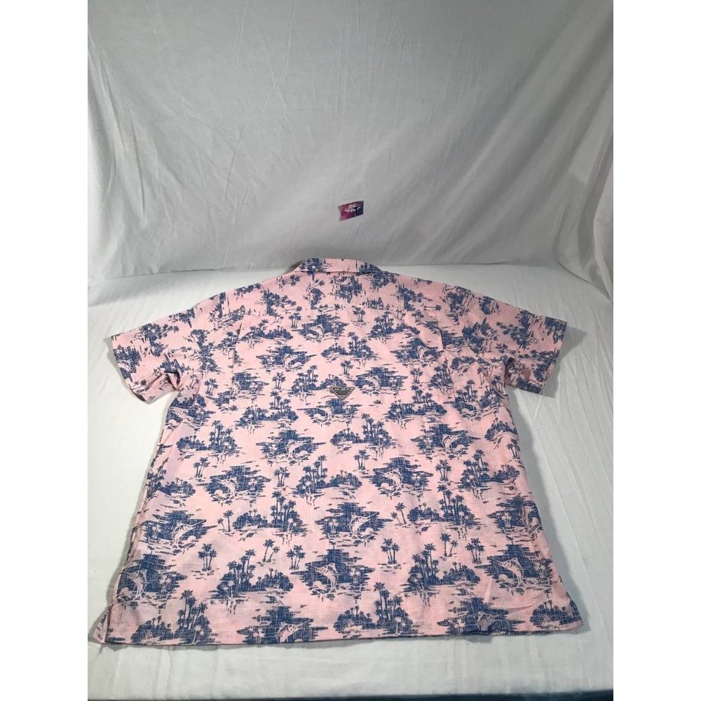 Columbia PFG Button Up Shirt Mens sz XL NWT Pink - Picture 5 of 7